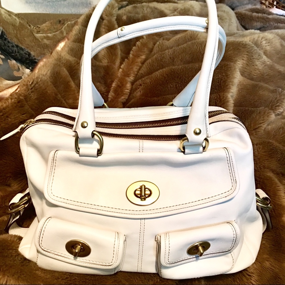 COPY - Bleecker street Limited edition Coach white purse